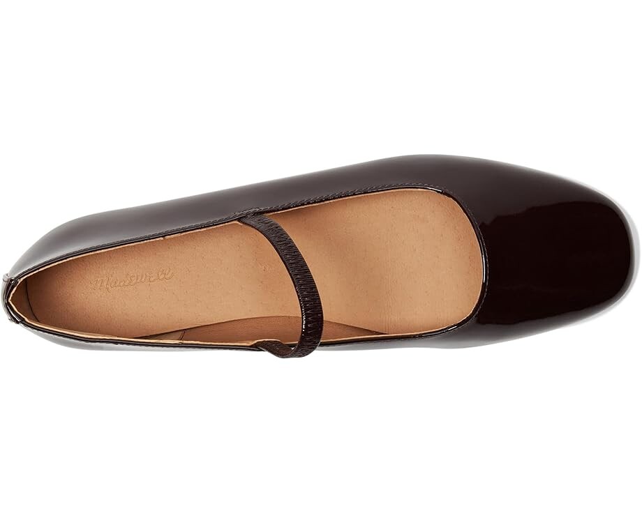 Туфли на плоской подошве Madewell Greta Patent Mary Jane Flats, цвет Dark Plum — фото 2