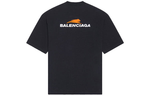 Футболка year of the tiger hoodie medium fit 'black' Balenciaga, черный — фото 2