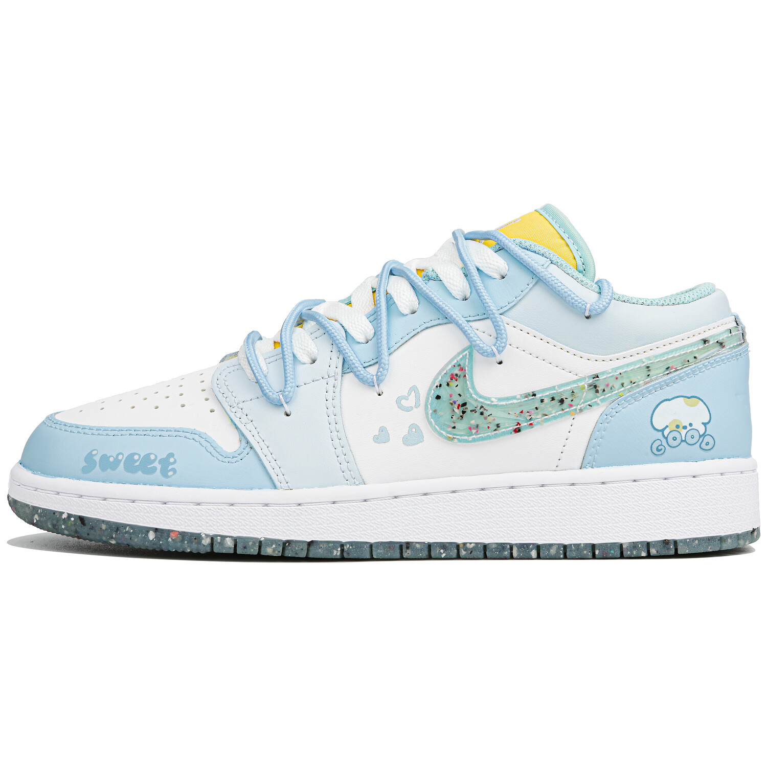 

Jordan Air Jordan 1 винтажные баскетбольные кроссовки женские, Light Blue
