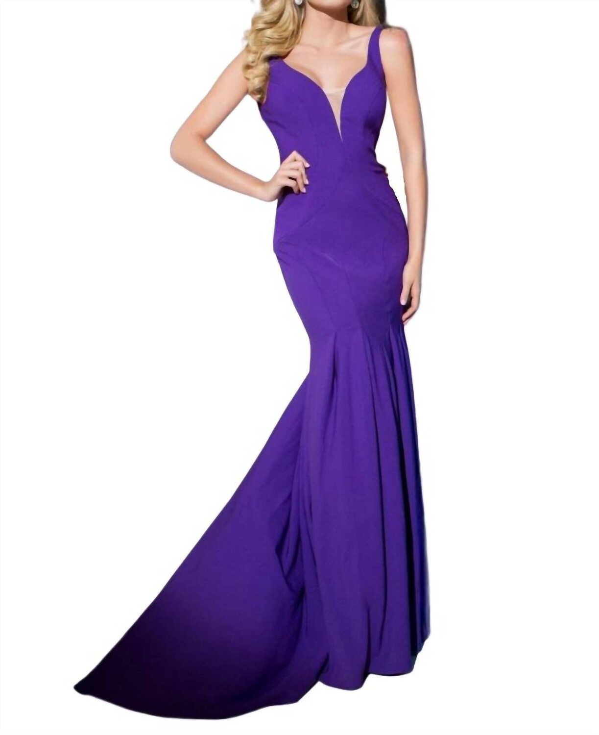 

Вечернее платье фиолетового цвета Tony Bowls, фиолетовый