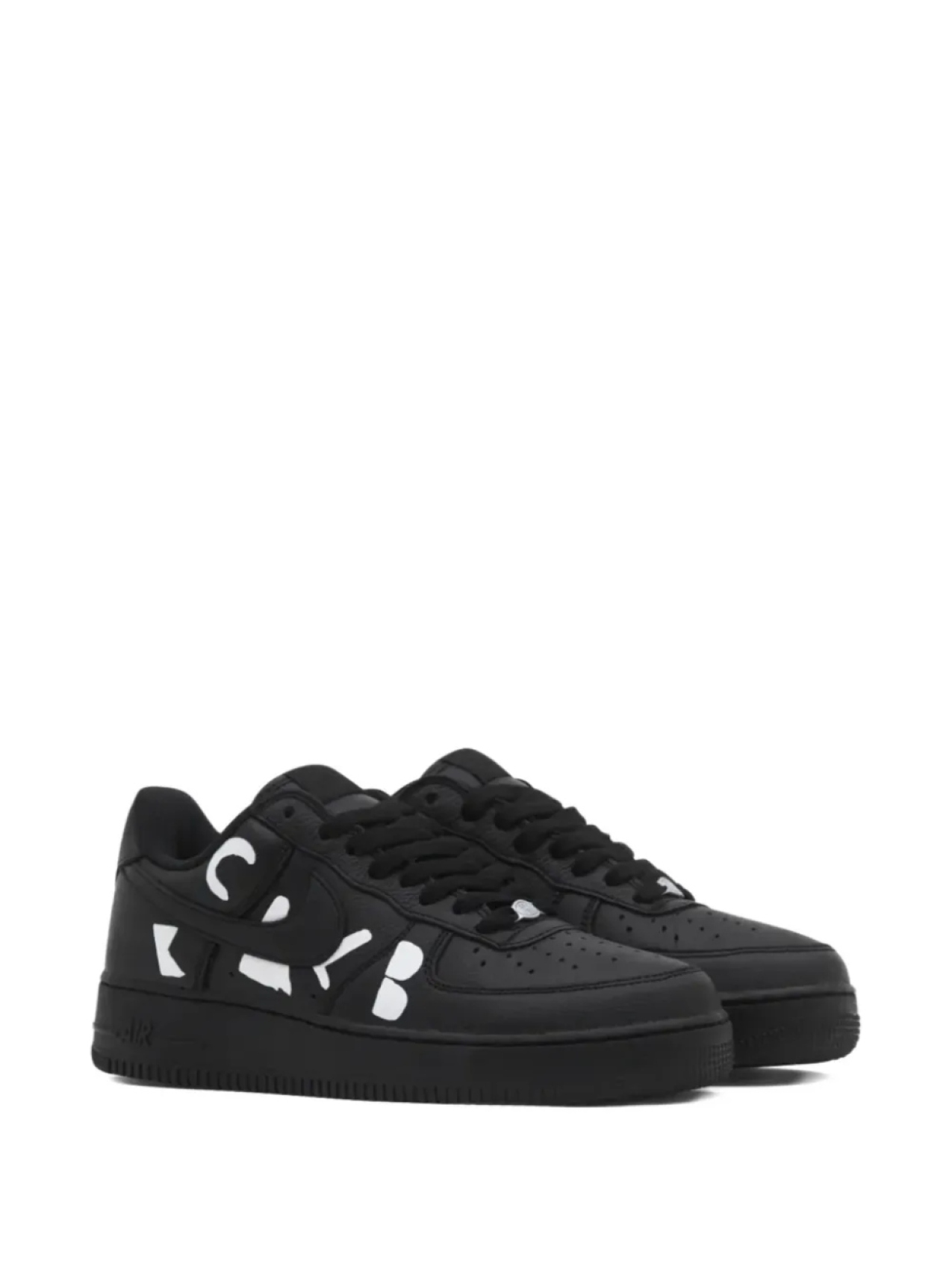 Кроссовки Comme Des Garçons x Nike Air Force 1 Low, черный — фото 2