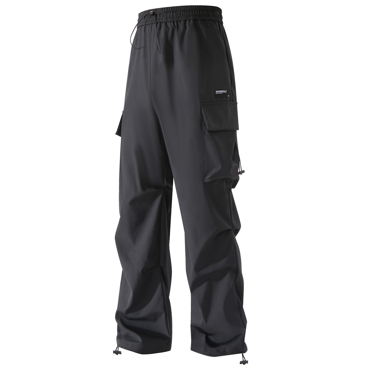 

SUPEREALLY СУПЕР ОЧЕНЬ унисекс брюки-карго, Армейский Зеленый