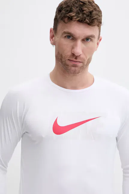 Лонгслив для плавания с технологией DRI-FIT Nike, белый — фото 3