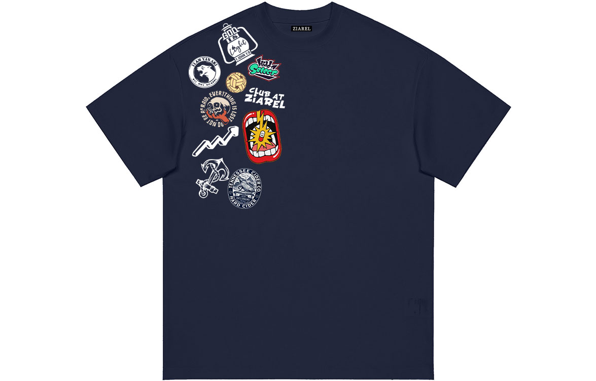 

Футболка Unisex Crew Neck Moderate Heavyweight ZIAREL, темно-синий