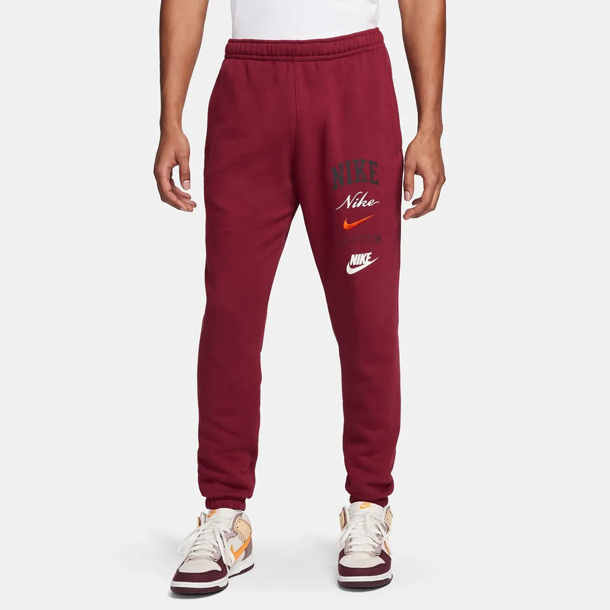 

Мужские флисовые брюки Nike Club, красный