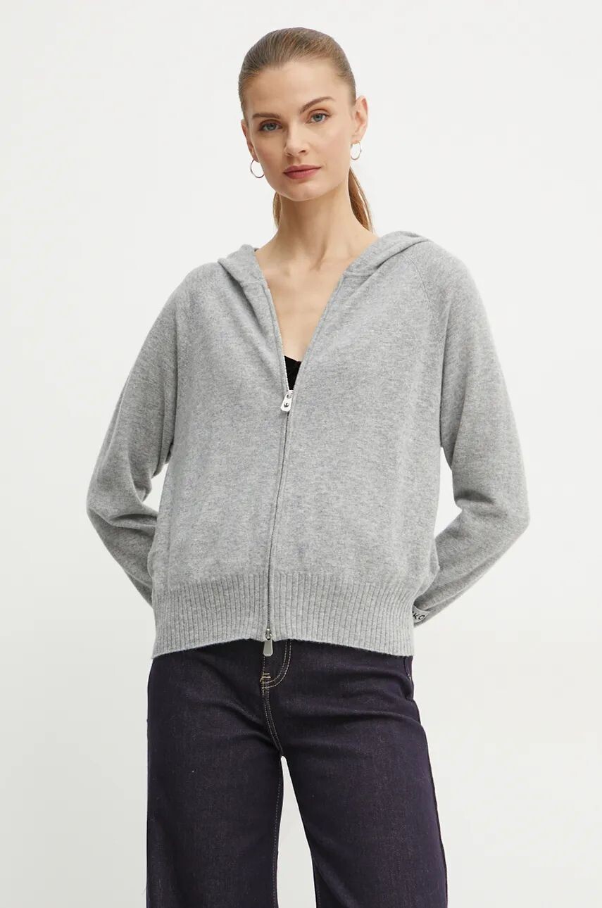 

Шерстяной кардиган Pinko, серый