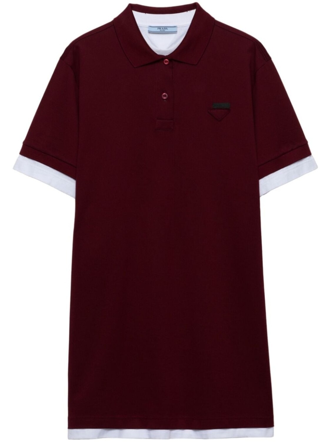 

Prada платье из хлопкового джерси, красный