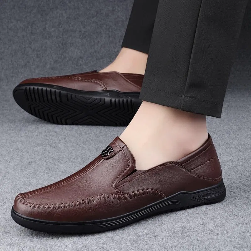 Лоферы кожаные Business Footwear коричневый UOPYNE — фото 2