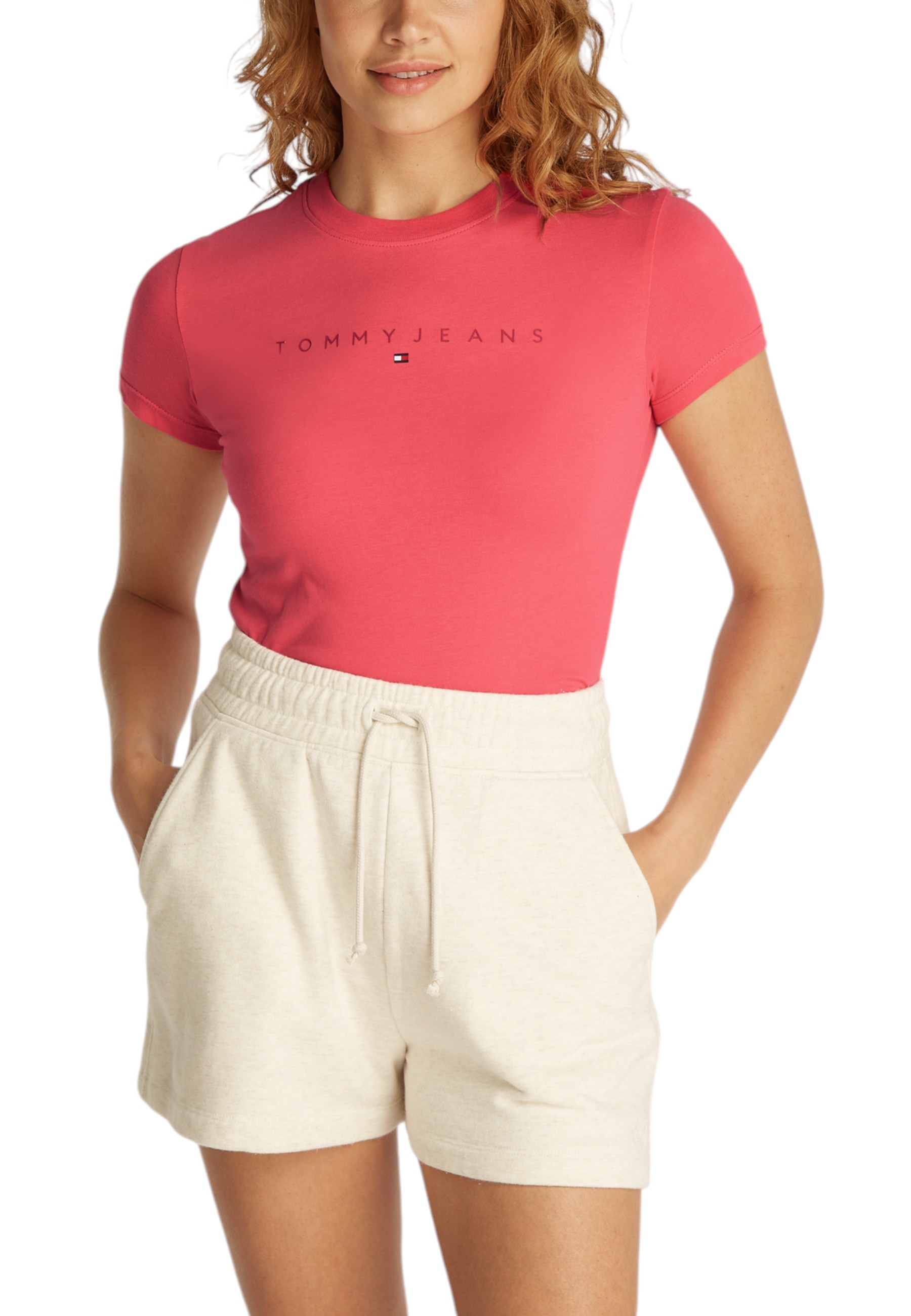 

Футболка Tommy Jeans, coral