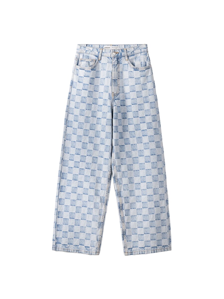 

Джинсы свободного кроя Bershka, цвет Sky blue/Blue denim