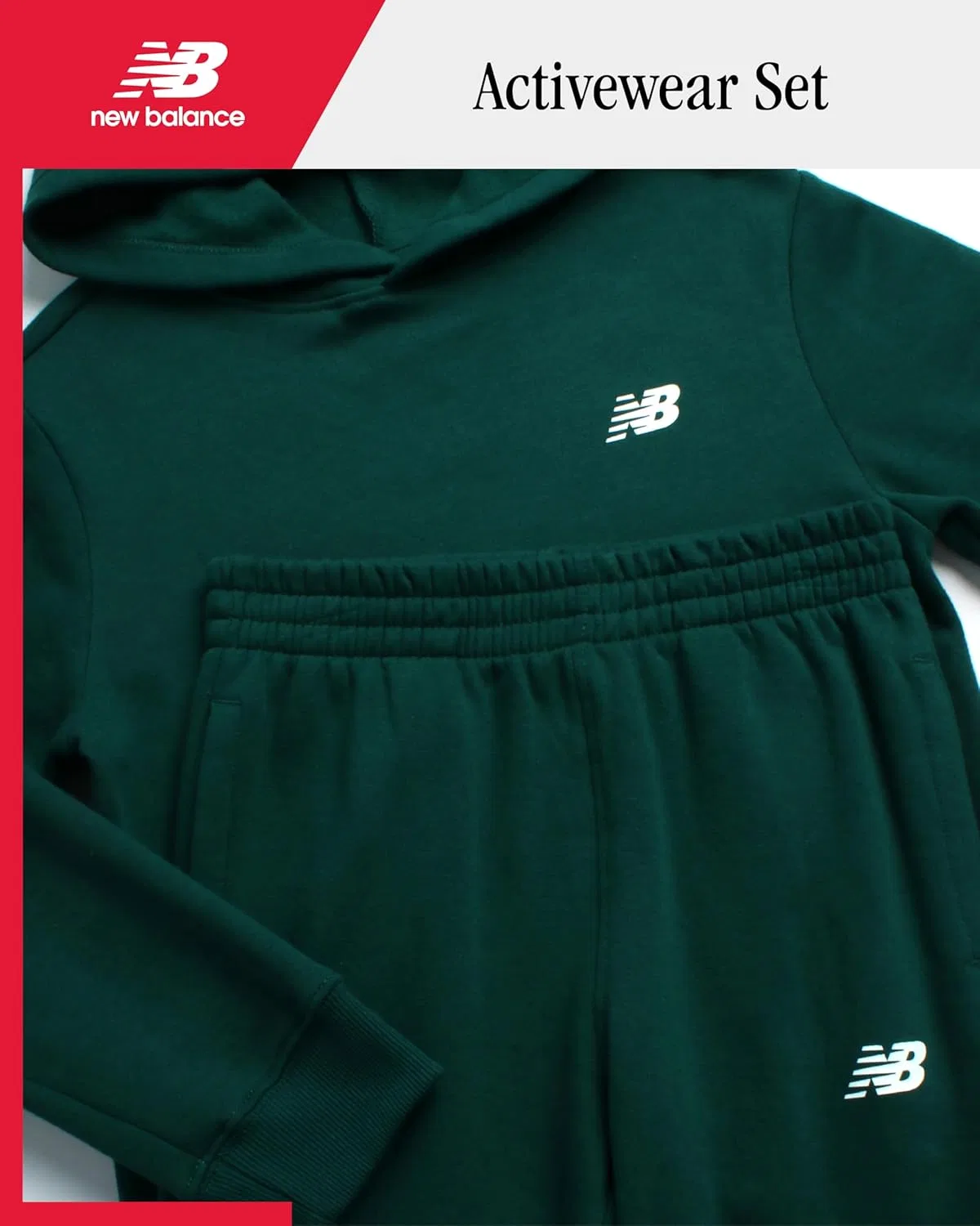 Спортивный костюм для мальчиков New Balance, 2 предмета, Marsh Green — фото 2