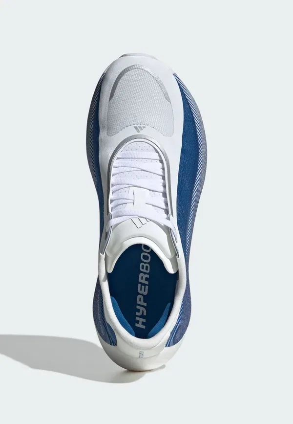 Кроссовки для бега по шоссе Hyperboost edge road running shoes Adidas Performance, облачно-белый, синий металлик — фото 3