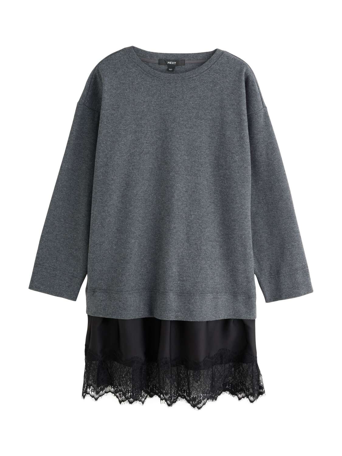 Next Вязаное платье в крапинку Mottled Grey