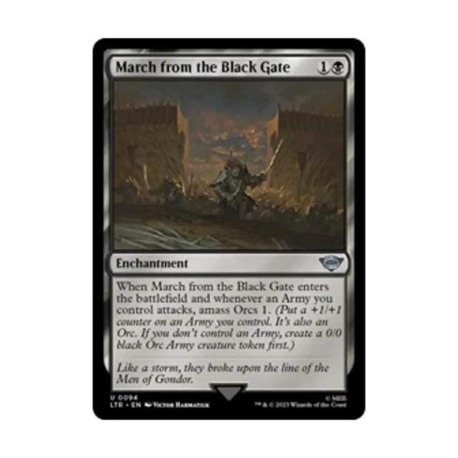 

CCG Марш из Черных ворот (U), MTG - Universes Beyond: Lord of the Rings