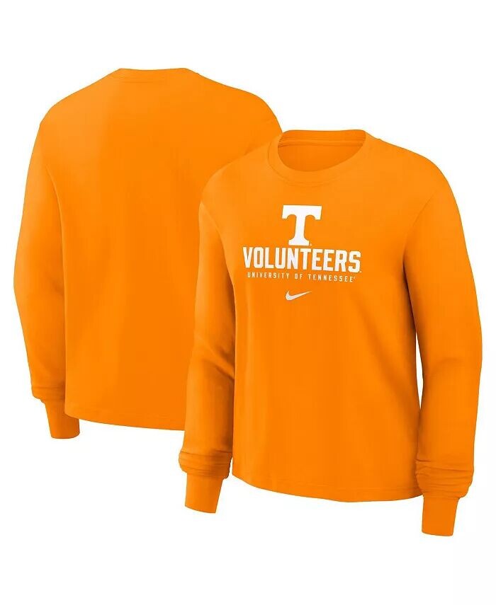 

Женская футболка Tennessee Orange Tennessee Volunteers Primetime University свободного кроя с длинными рукавами Nike, оранжевый