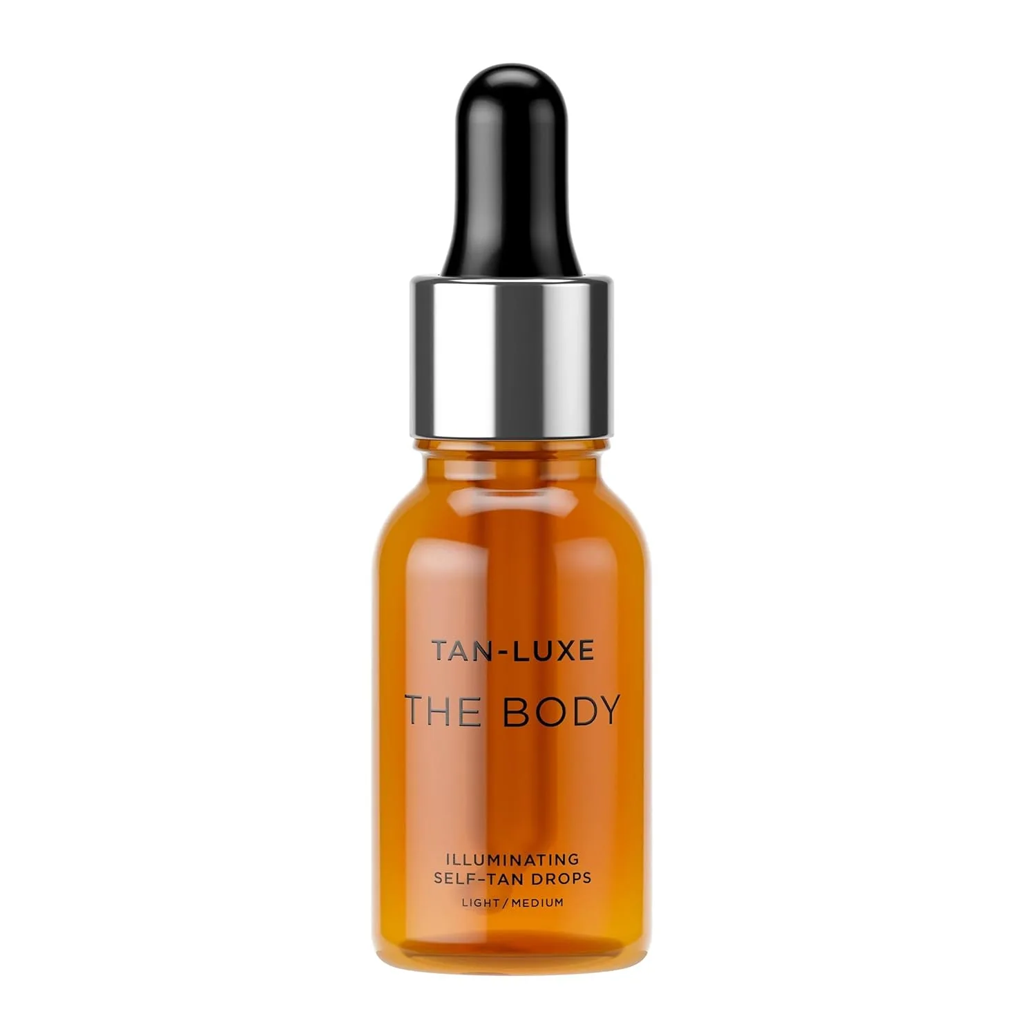 Капли для автозагара TAN-LUXE THE BODY: добавьте капли для загара в средства по уходу за кожей для получения индивидуального загара тела. 14,8 мл (1 шт.), Light/Medium