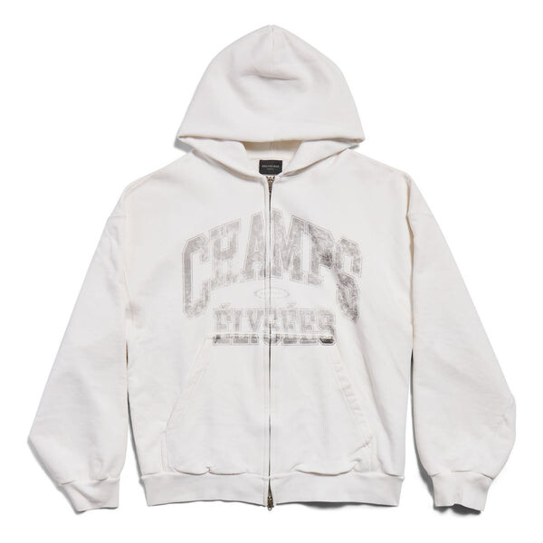 

Куртка champs-elysees full zip hoodie regular fit 'white' Balenciaga, белый