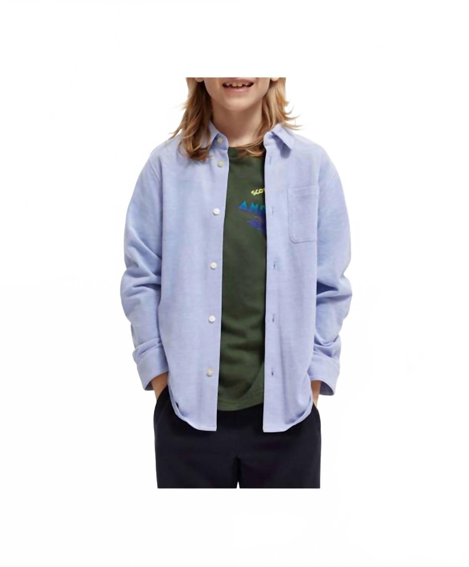 

Синяя пике-рубашка для мальчиков SCOTCH & SODA