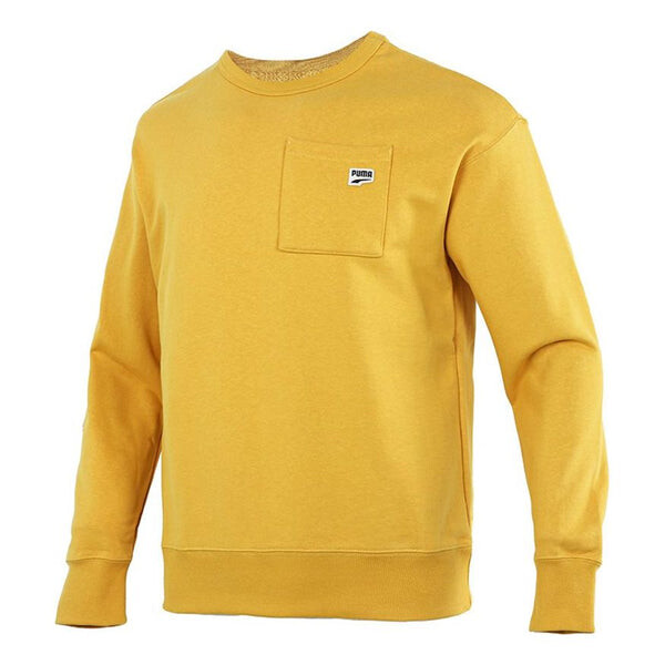 

Свитер small logo pocket sweatshirt 'yellow' Puma, желтый