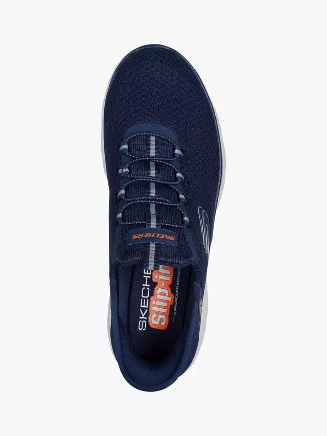 Кроссовки Summits Slip-in Skechers, Navy — фото 4