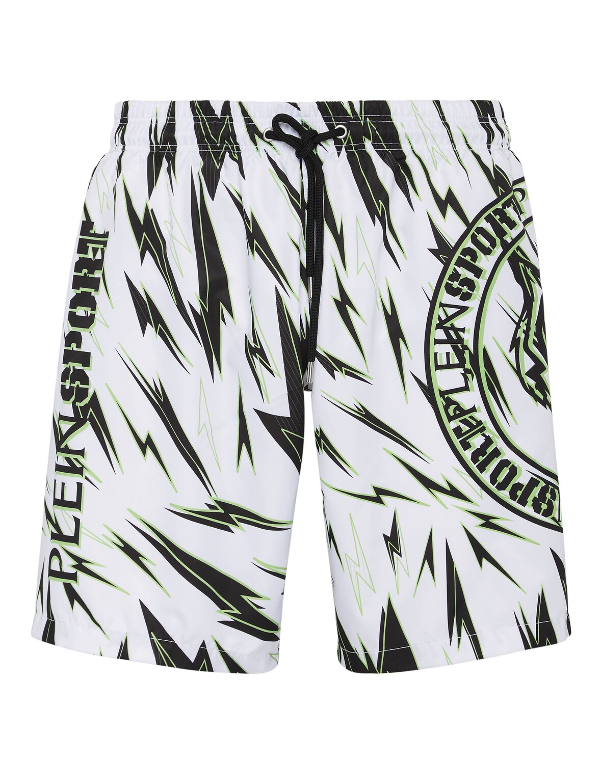 

Пляжная одежда-боксер Тигр Plein Sport, цвет White/Greenfluo