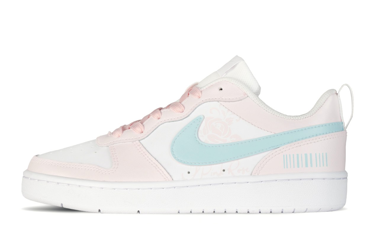 

Детские скейтерские кроссовки Court Borough для младших школьников Nike, розовый/голубой/белый