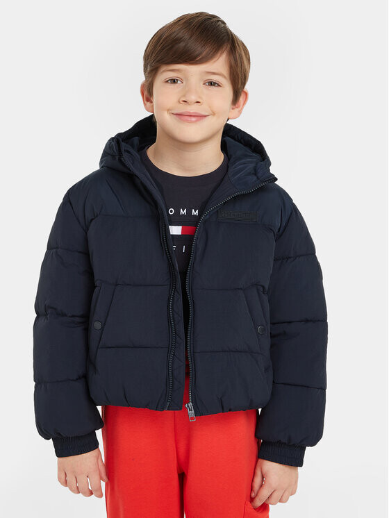 

Пуховик свободного кроя Tommy Hilfiger, синий