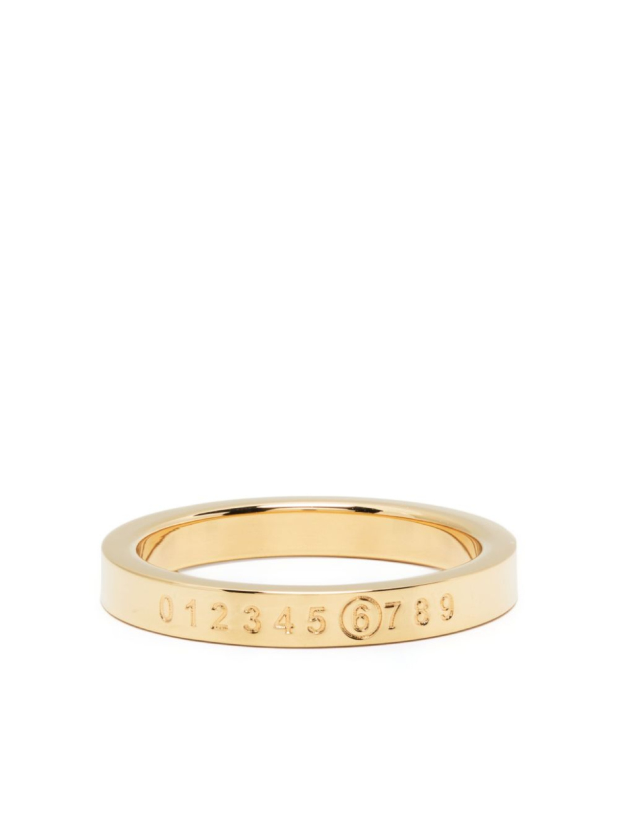 

MM6 Maison Margiela кольцо Numeric Minimal, золотой