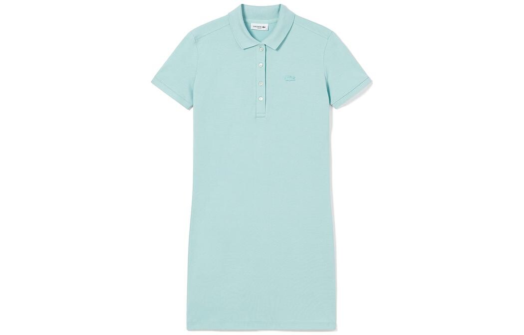

Платье с короткими рукавами женское мятно-зеленое Lacoste