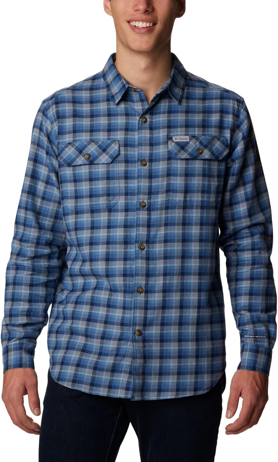 

Рубашка Columbia Mens Flare Gun Stretch Flannel, Dark Mountain Gradient Check