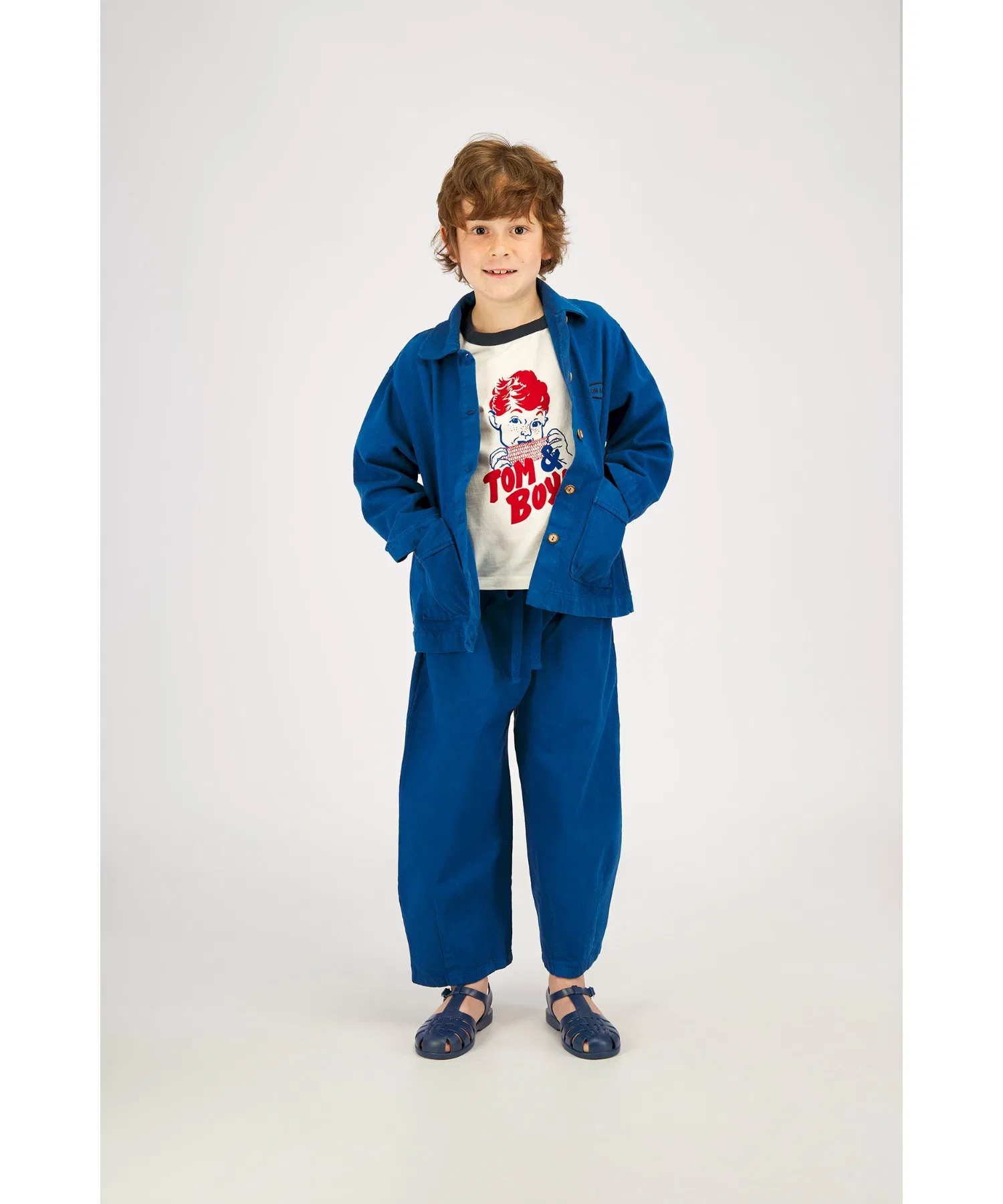 Детские брюки IN THE PARK DYED TROUSERS BLUE — фото 3