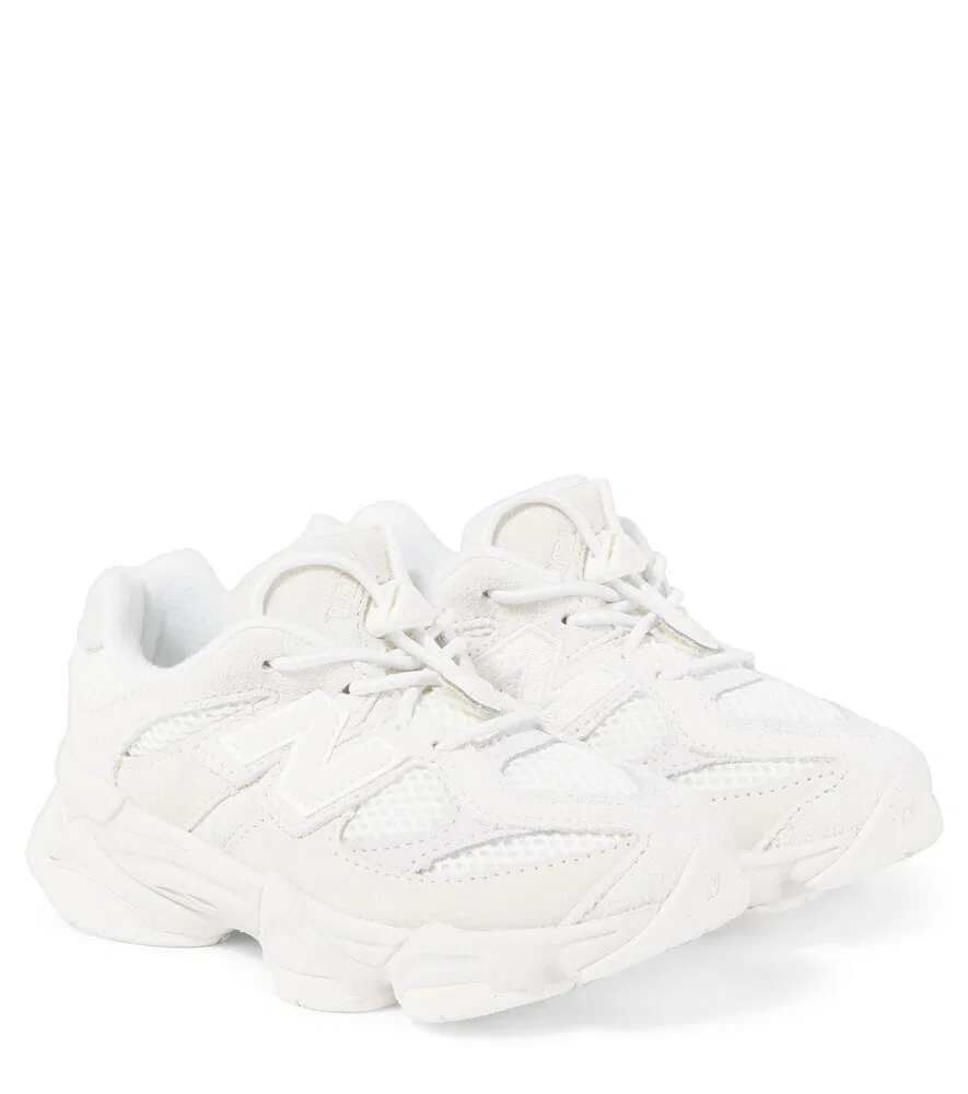 9060 Детские замшевые кроссовки New Balance Kids, белый