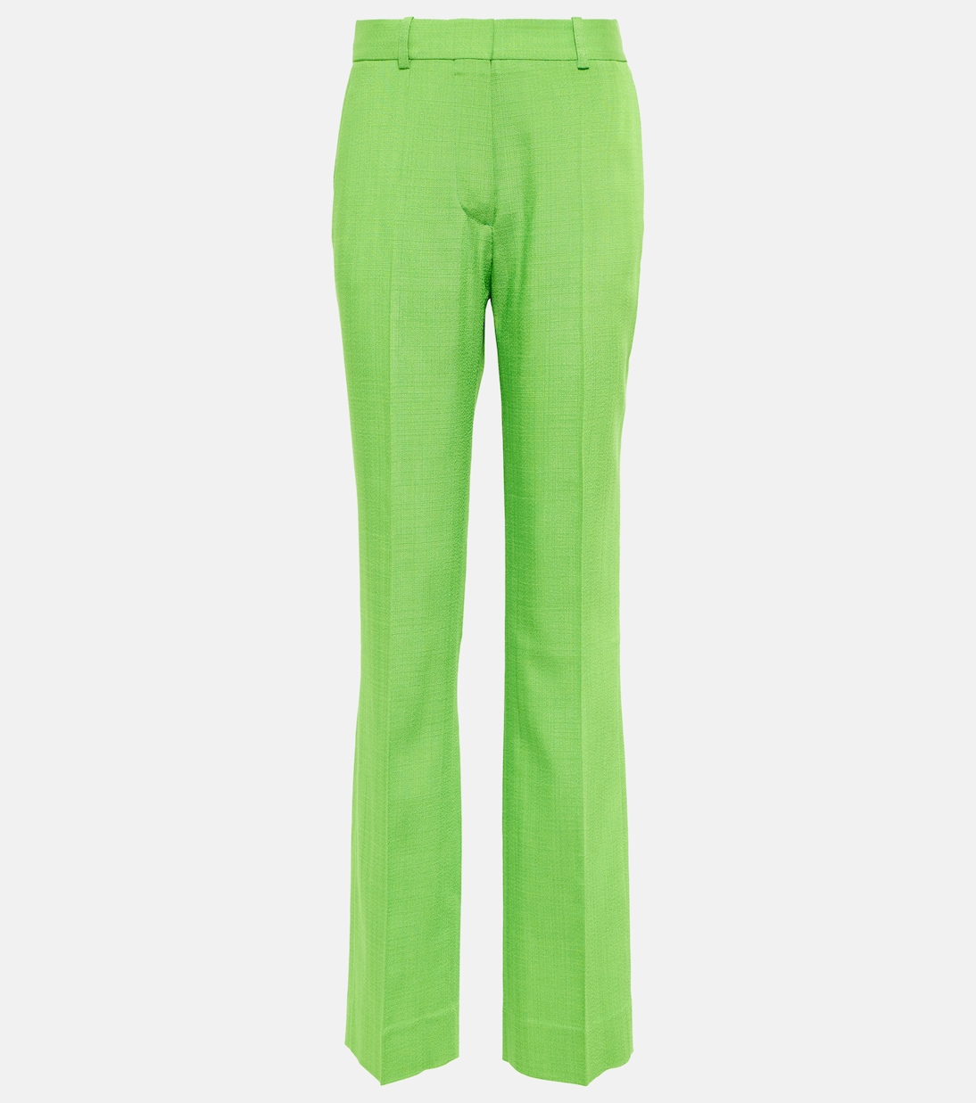 

Прямые брюки с высокой талией Victoria Beckham, Apple Green