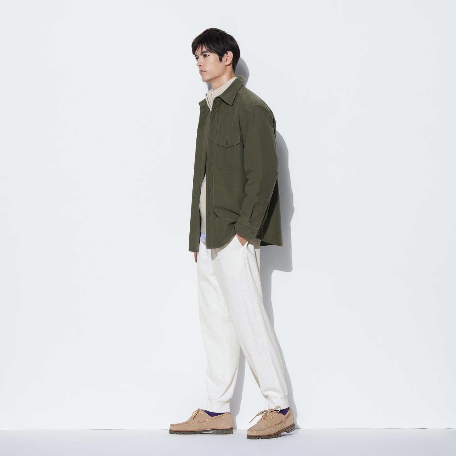 Спортивные штаны (стандартная длина 65-71см) UNIQLO, серый — фото 2