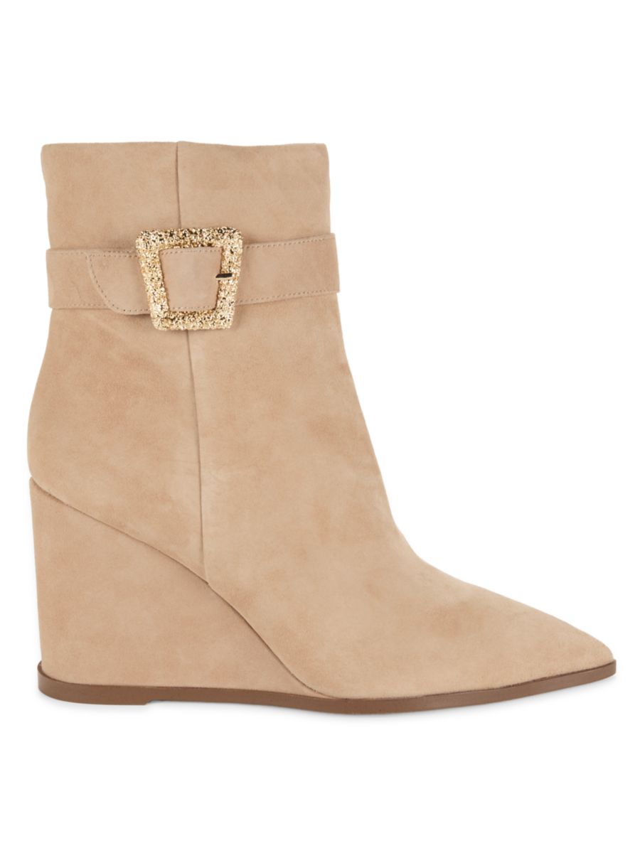 Замшевые сапоги Weslie Sam Edelman, бежевый