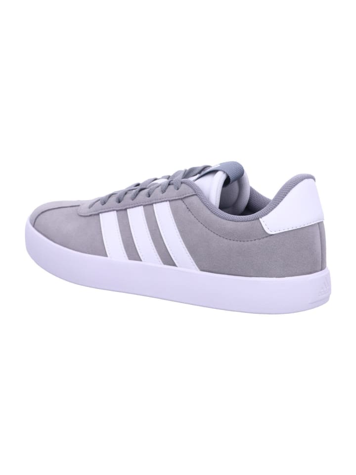 Низкие кеды серого цвета adidas — фото 3