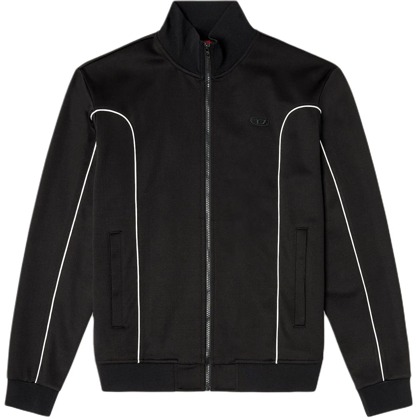 Флисовая куртка F-Locking-Od Sweat-Jacket DIESEL, Black
