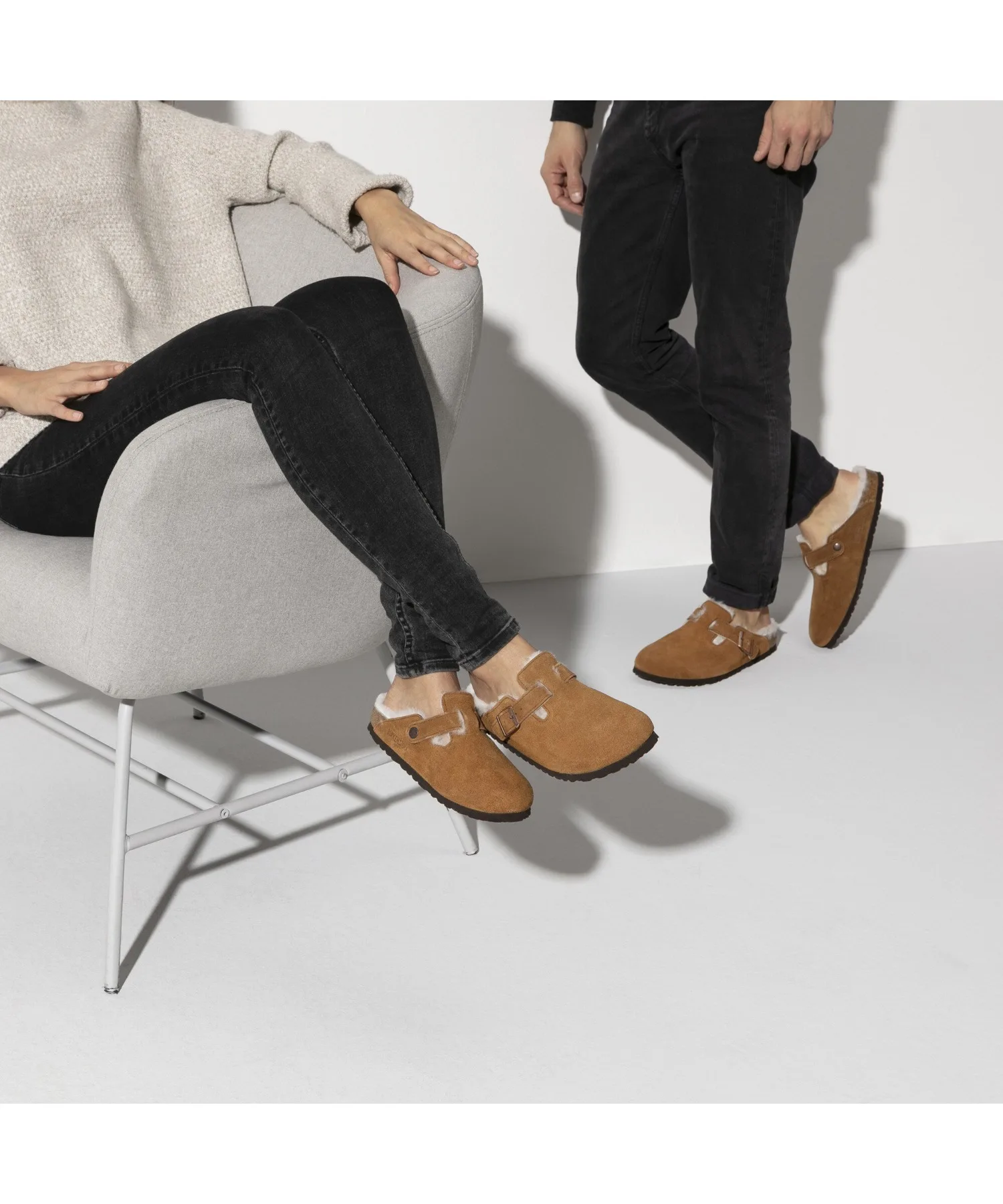 Унисекс сандалии BIRKENSTOCK Boston Shearling
