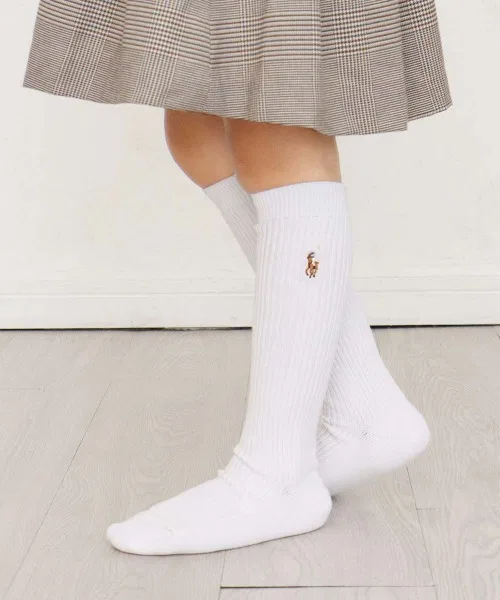 Носки детские с логотипом Polo Ralph Lauren, белый