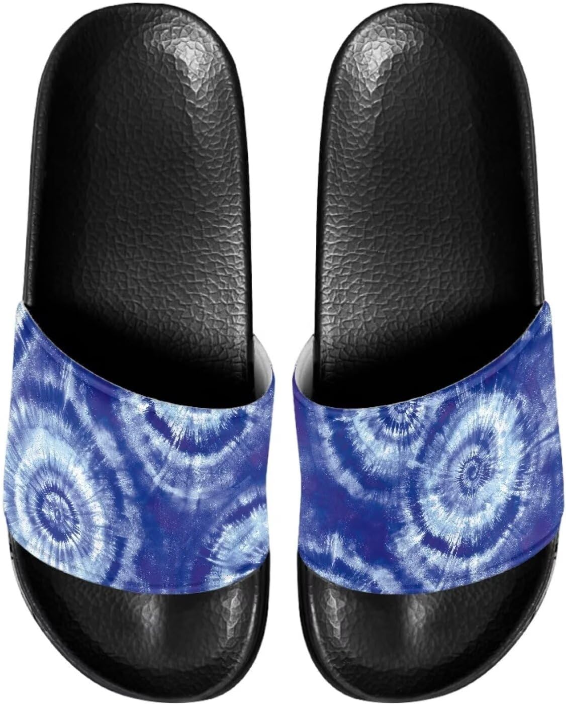 

Сланцы для мужчин с нескользящей подошвой, открытый носок, легкие в уходе, комфортная посадка, для пляжа и повседневной ходьбы Ocwfudsx, Tie-dye