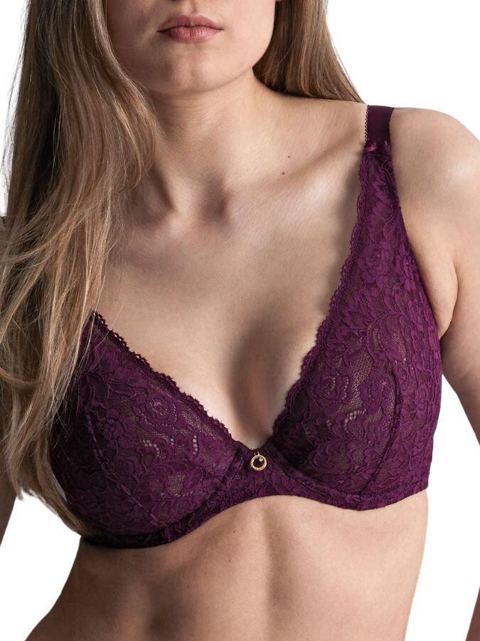 

Бюстгальтер с глубоким вырезом и треугольными чашечками Rosessence Comfort Aubade, фиолетовый