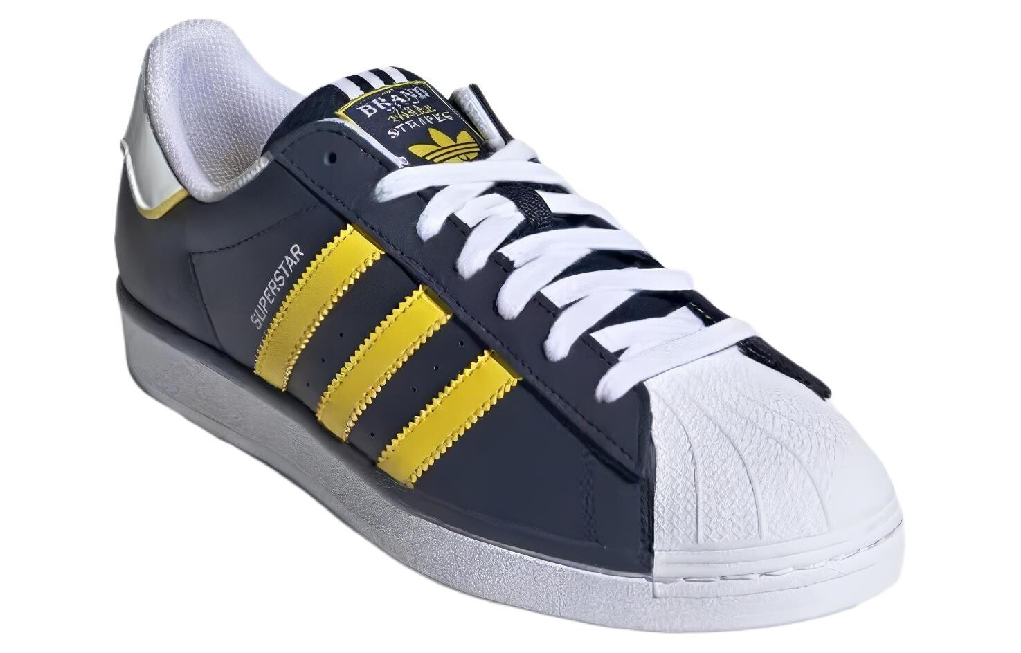 Мужские кроссовки для скейтбординга adidas originals Superstar Series, White/Black/Pure Platinum/University Gold — фото 3