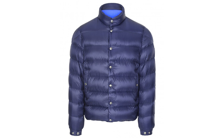 

Пуховик мужской синий Moncler