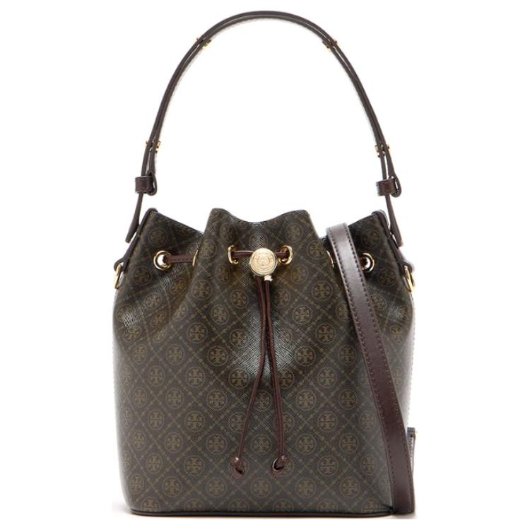 

TORY BURCH Монограмма Т с покрытием из ткани ведро французский пресс