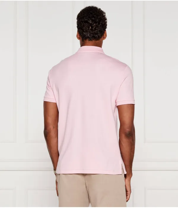 Футболка поло Slim fit Polo Ralph Lauren, розовый — фото 4