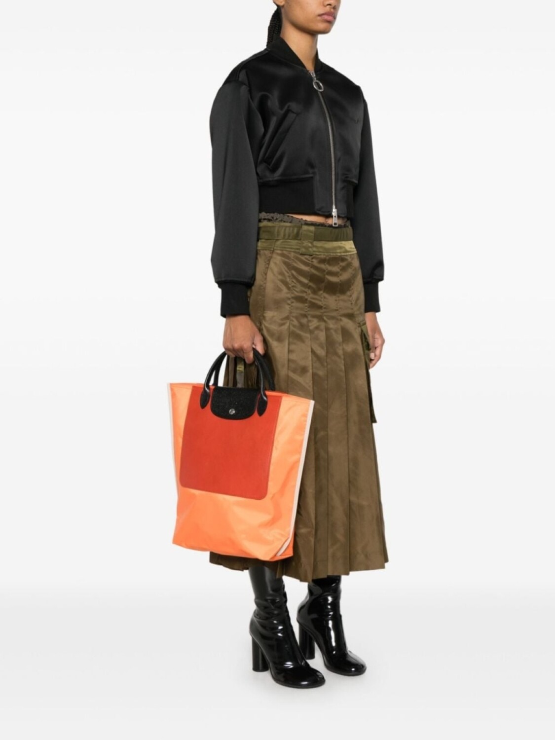 

Сумка-тоут Longchamp Cabas среднего размера, оранжевый