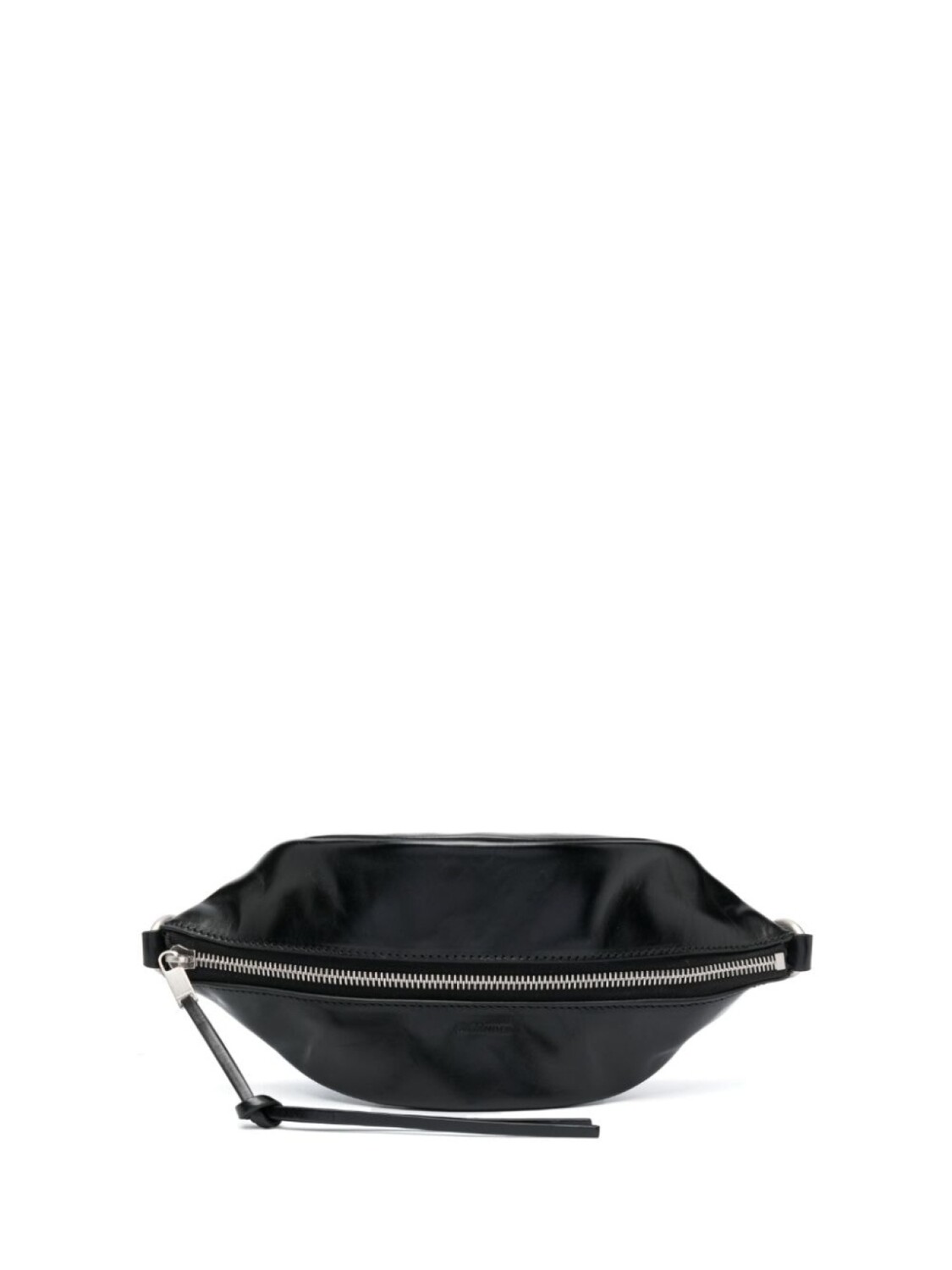 

Поясная сумка Jil Sander из глянцевой кожи, черный