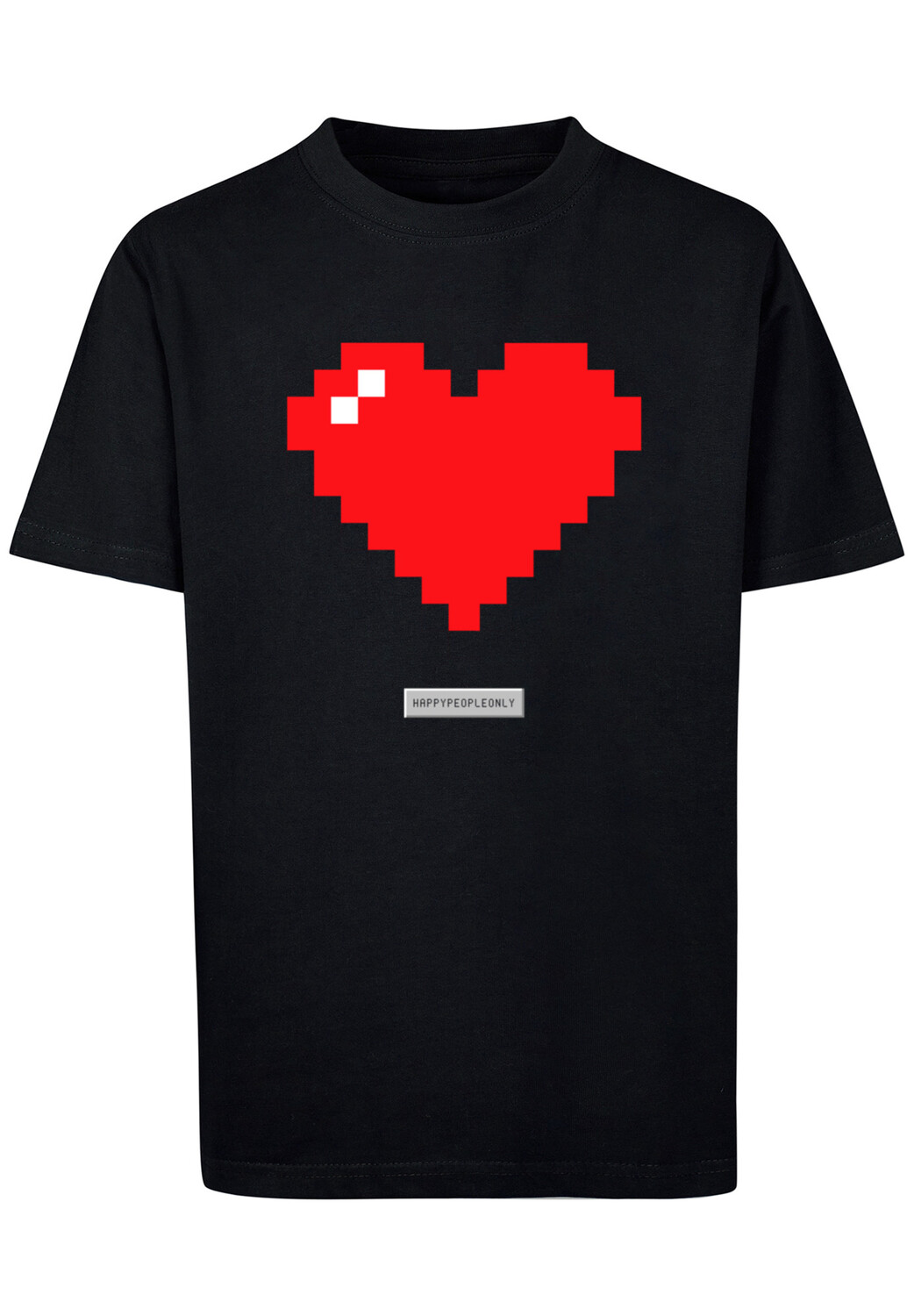 

Футболка F4NT4STIC Pixel Herz Good Vibes Happy People, черный