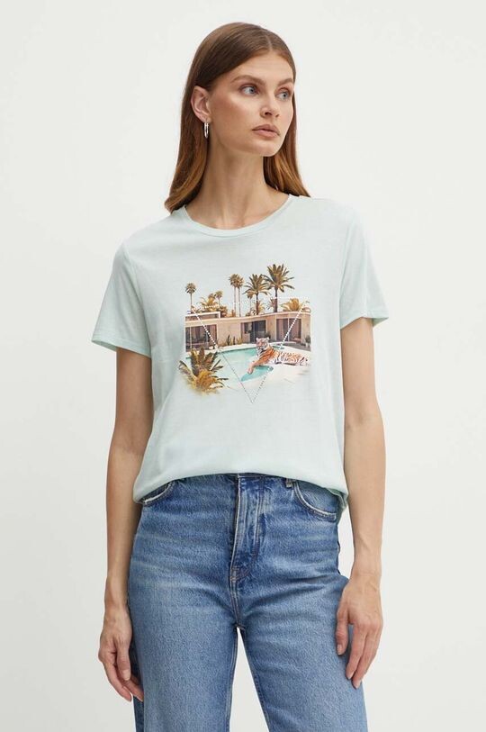 

Футболка Guess, бирюзовый