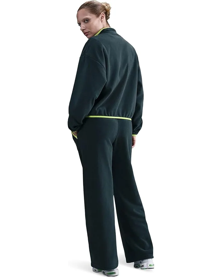 Брюки Nike Sportswear Club Fleece Cozy Mid-Rise Wide Pants, Seaweed/Cyber — фото 2